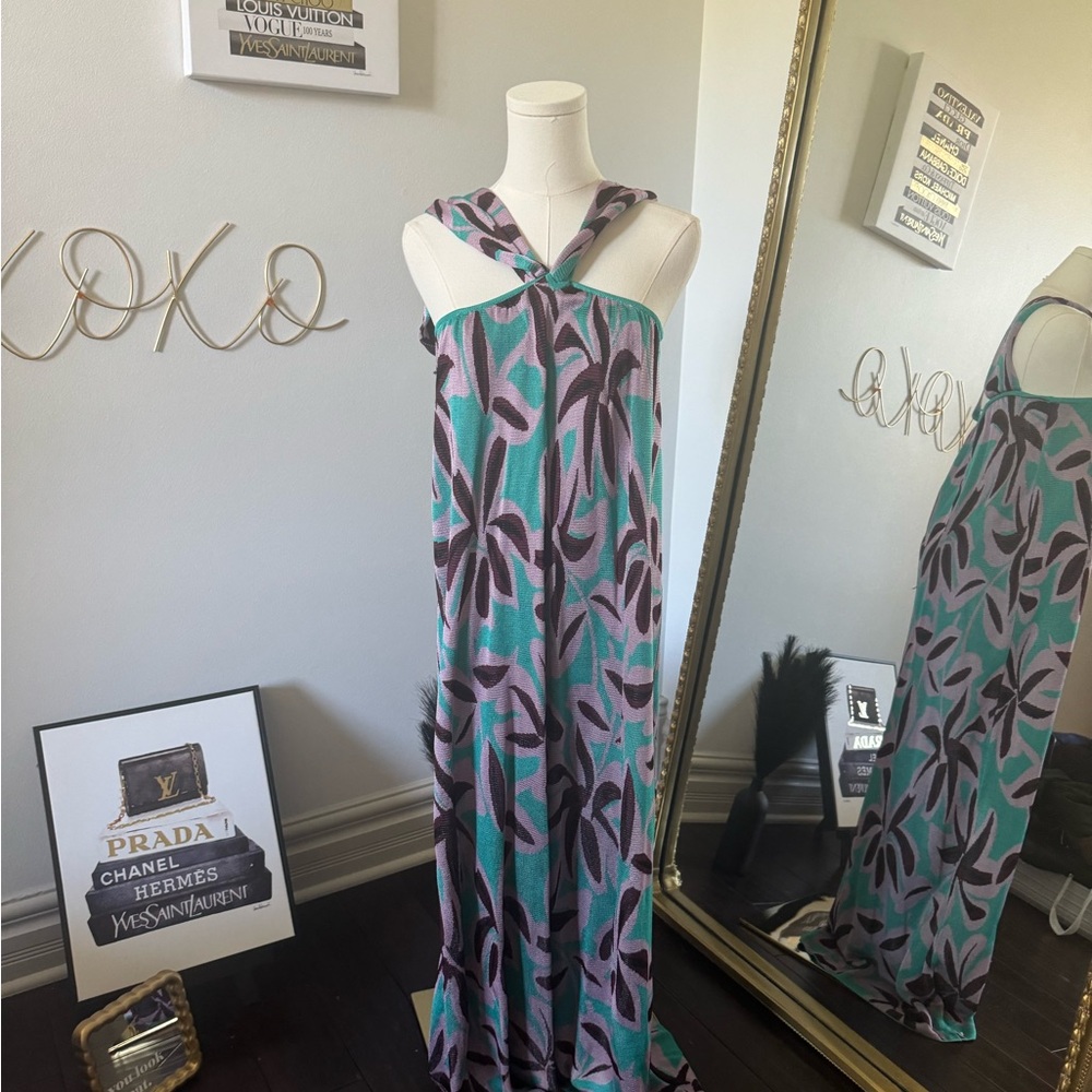 Zara long JACQUARD KNIT DRESS